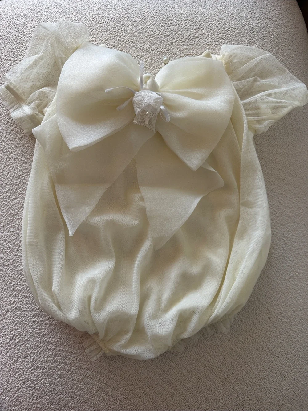 Cream wedding bodysuit